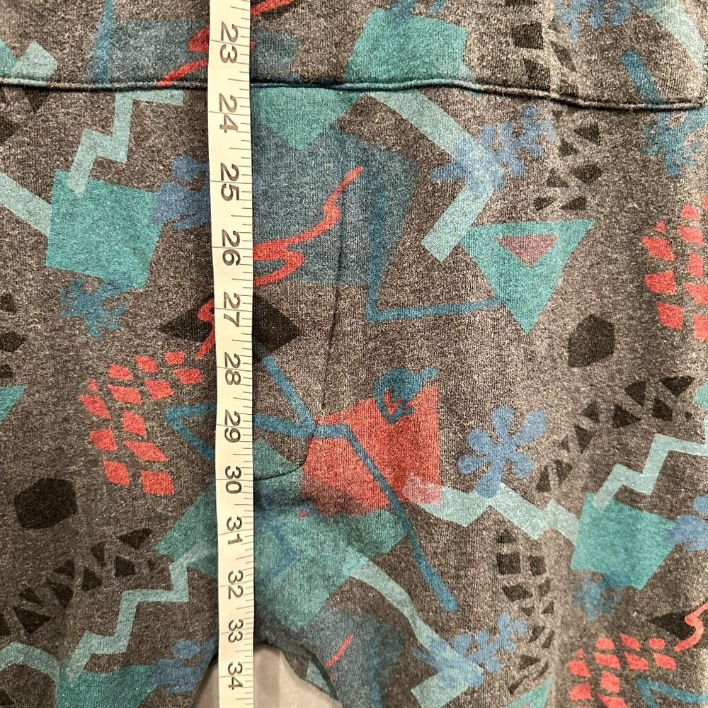 Kavu One Der Suit Small Geometric One Piece Pajama Jumpsuit Hoodie Sleepwear - Picture 6 of 11